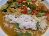 Curry-Hühnchenragout mit Kokosmilch