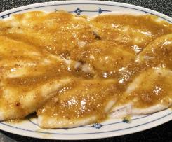 Steinbuttfilet in Nusssauce