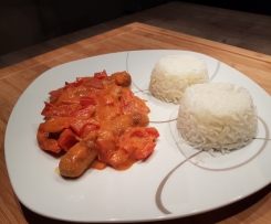 Bratwurst nach Jägerart