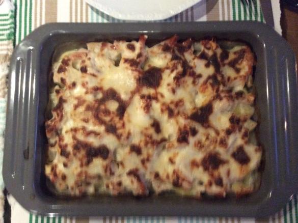 Spargelgratin mit Hähnchenbrustfilet