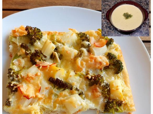Brokkoli-Spargel Hollandaise Pizza + Resteverwertungssuppe