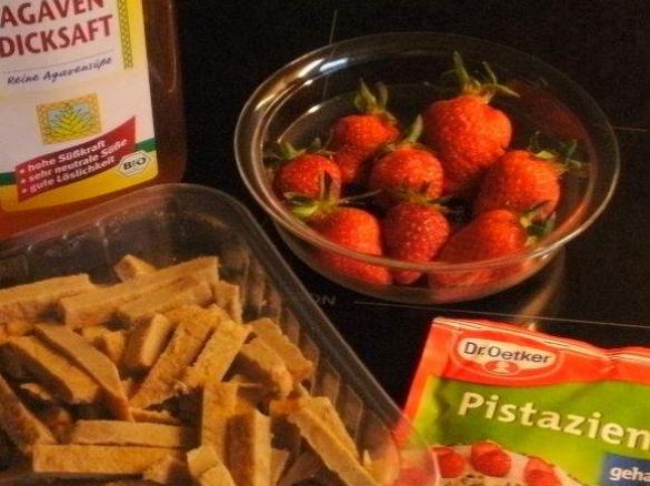 Erdbeer-Tofu-Aufstrich - vegetarisch / vegan