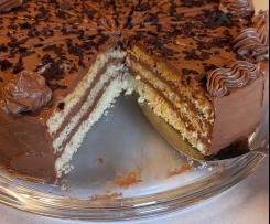 Schokotorte, Buttercremetorte, Panamacremetorte