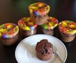 Rotweinkuchen im Glas