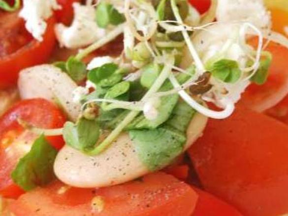 Bruschetta mit Feta-Käse