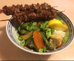 Yakitori Japanische Hähnchenspieße