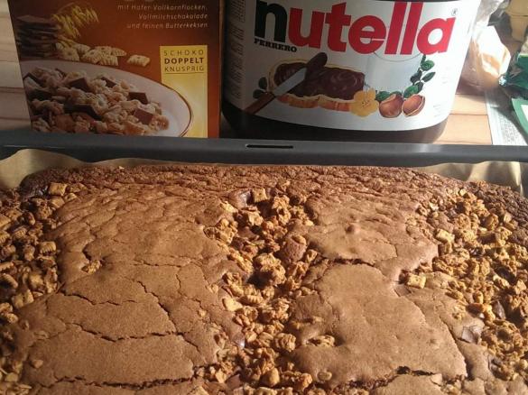 Nutellakuchen mit Knuspermüsli