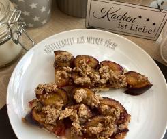 Zwetschgen Kuchen mit Quark-Öl-Teig (zuckerfrei)