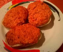 Überbackene Mettbrötchen