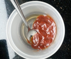 Barbeque Soße (wenig Zucker)