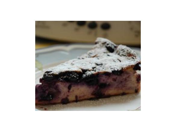 Heidelbeer (Blaubeer)-Käsekuchen (Quarkkuchen) ohne Boden