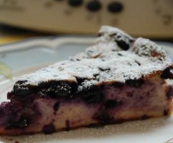 Heidelbeer (Blaubeer)-Käsekuchen (Quarkkuchen) ohne Boden