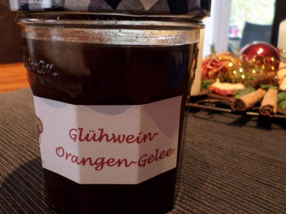 Glühwein-Orangen-Gelee