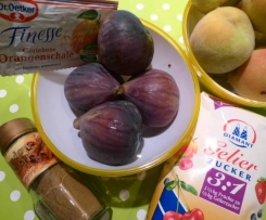 Wildpfirsich-Feigen Marmelade mit Zimt