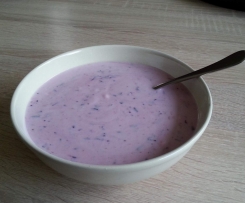 Heidelbeer-Himbeer Quark-Creme