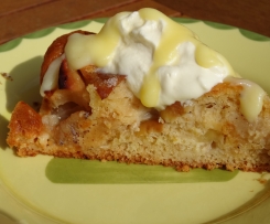 Versunkener Apfel-Marzipankuchen