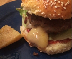 Zwiebel-Bacon Relish für Hamburger