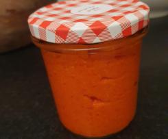 Paprika-Cashew-Aufstrich (vegetarisch, vegan, "zuckerfrei")