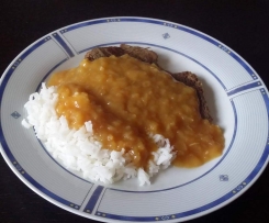 Rindfleisch mit Zwiebelsosse auf Münsterländer Art