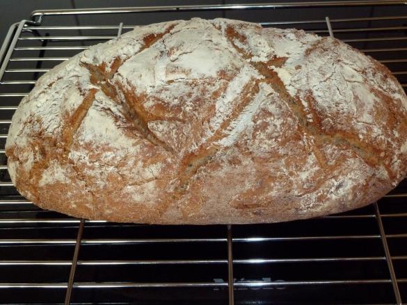 Variation von  Silvi`s Bauernbrot (abgewandelt mit 200 g Roggenmehl)