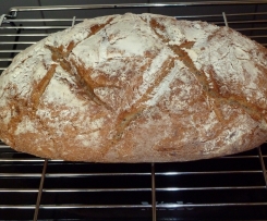 Variation von  Silvi`s Bauernbrot (abgewandelt mit 200 g Roggenmehl)