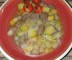 Gemüsesuppe mit Rindfleisch, Rindfleischsuppe