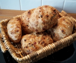 Bürli-Schwarzbier-Zwiebel-Schinken-Brot