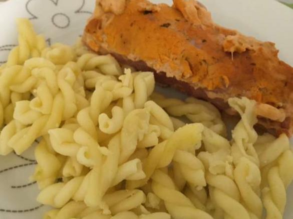 Hackfleisch-/Schinkenröllchen