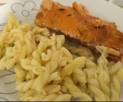 Hackfleisch-/Schinkenröllchen