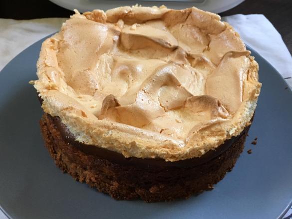 Frischkäsequarkkuchen mit Baiserhaube