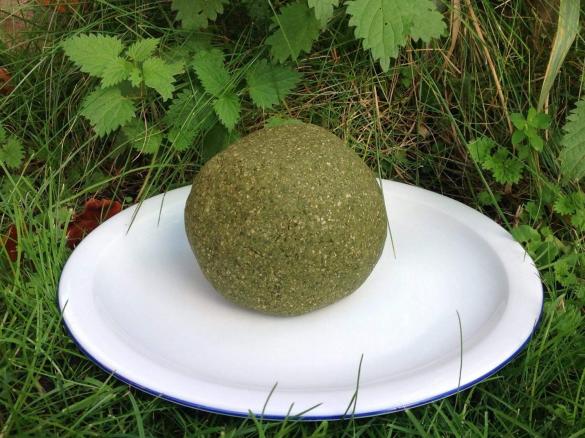 Vollkornnudelteig mit Brennnesseln / vegan